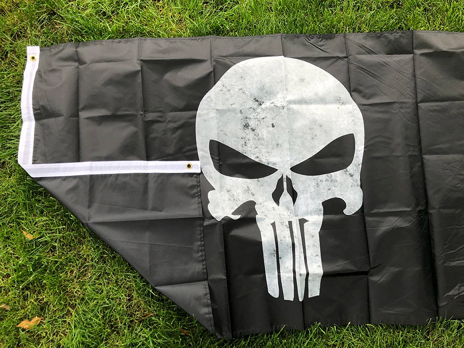 Drapeau Punisher - Taille 90x150 cm BLACKBEARD OUTDOOR INDUSTRIES