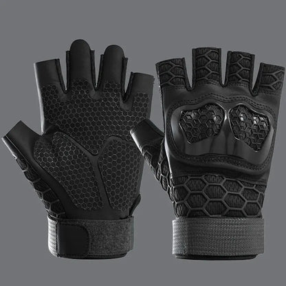 Gants Tactiques Demi-Doigt Militaire – Chasse Tir Combat Fitness Outdoor