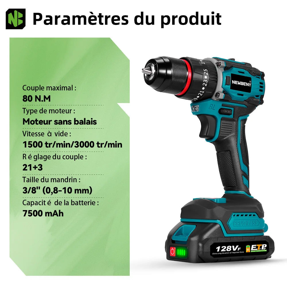 perceuse sans fil NEWBENY 21+3 BLACKBEARD OUTDOOR INDUSTRIES