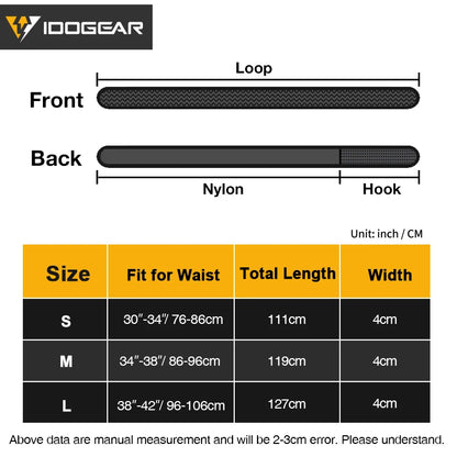 Ceinture interne tactique IDOGEAR hook & loop - BLACKBEARD OUTDOOR INDUSTRIES