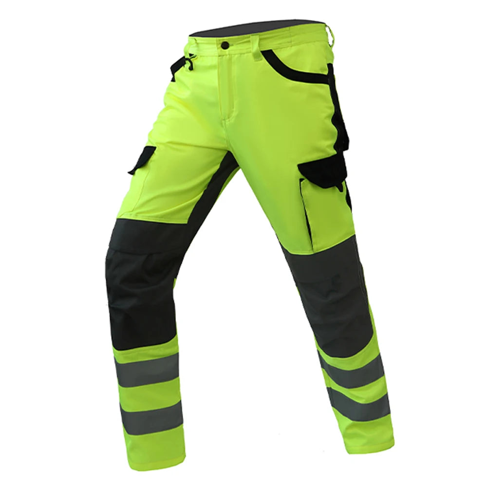 Veste et Combinaison Haute Visibilite Imperméable Bandes Reflechissantes – Tenue de Securite Professionnelle Hiver pour Agents de Securite, Gardiens et Personnel de Terrain (S a XXXL, Orange / Jaune)