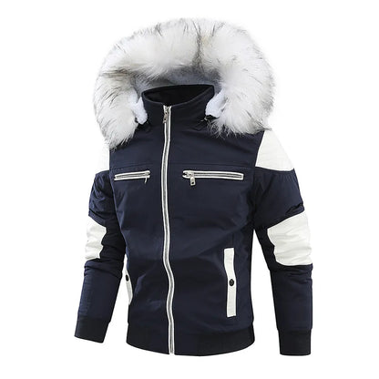 Parka Homme à Capuche Matelassée - Chaude et Épaisse pour l'Hiver