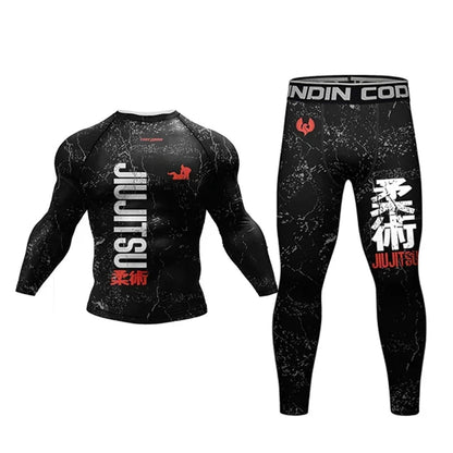 Ensemble de Rashguard Jiu Jitsu MMA pour Hommes BLACKBEARD OUTDOOR INDUSTRIES