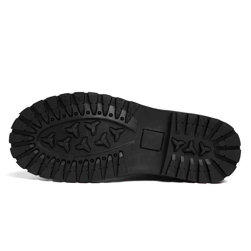 Boots Homme Cuir Véritable Fourrées – Mi-Mollet Lacets Hiver Outdoor