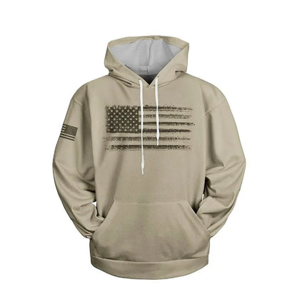 Hoodie Camouflage 3D Drapeau Américain — Sweat à Capuche Patriotique USA Imprimé Homme Femme Enfant - BLACKBEARD OUTDOOR INDUSTRIES
