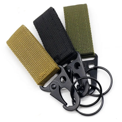 3 Pièces – Boucles Tactiques en Nylon avec Mousqueton Carabine, Clip de Ceinture EDC, Porte-Clés pour Sac à Dos Molle, Accessoire pour Escalade et Camping en Plein Air - BLACKBEARD OUTDOOR INDUSTRIES