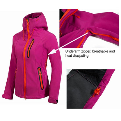 Veste Softshell Femme Capuche Polaire – Légère, Imperméable & Coupe-Vent - BLACKBEARD OUTDOOR INDUSTRIES
