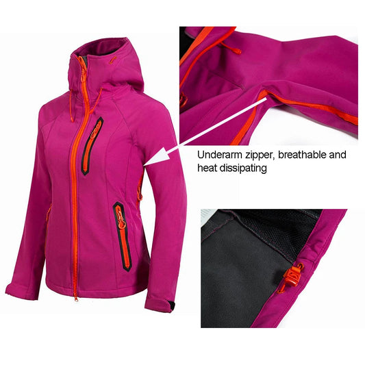 Veste Softshell Femme Capuche Polaire – Légère, Imperméable & Coupe-Vent - BLACKBEARD OUTDOOR INDUSTRIES