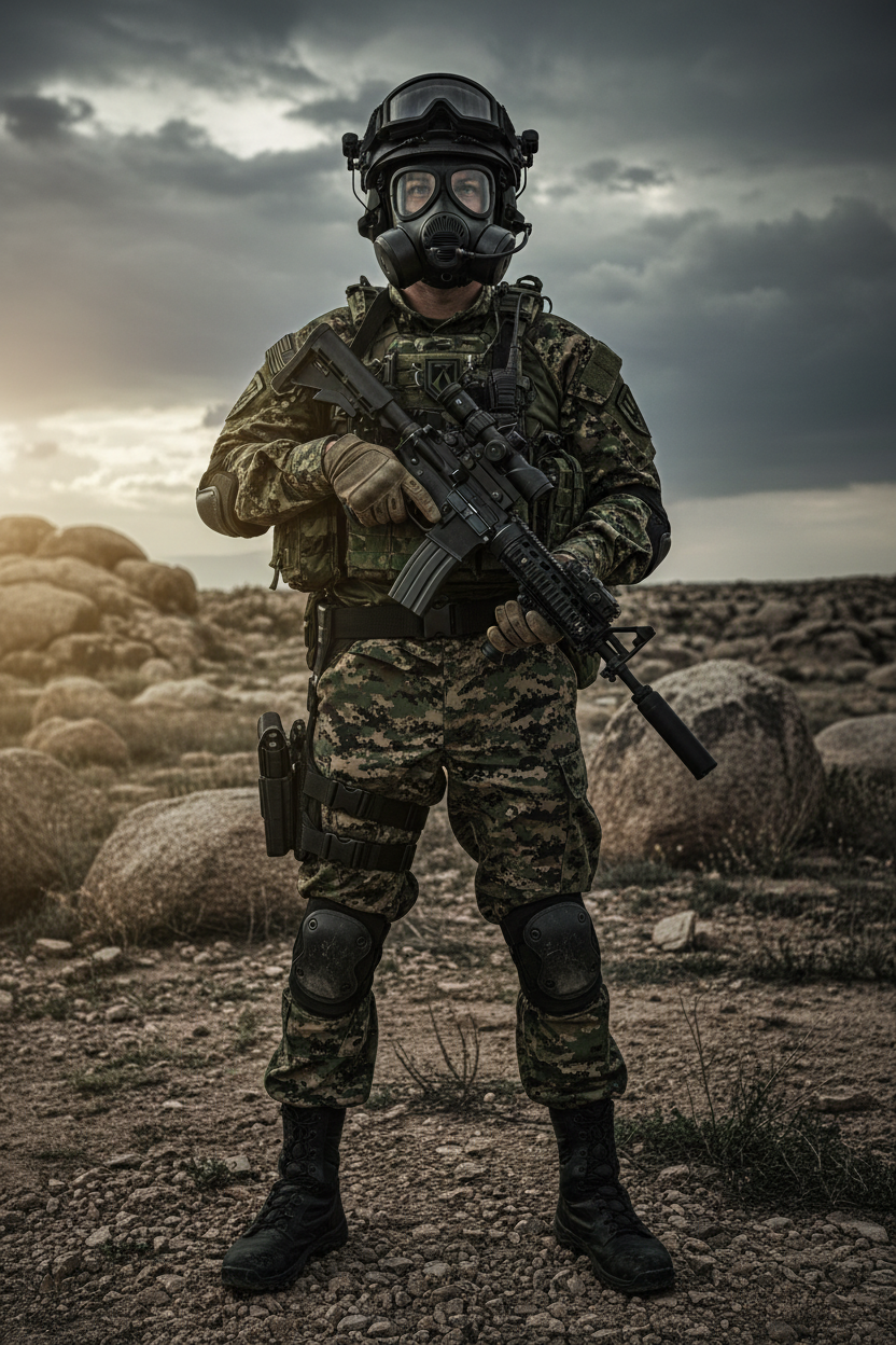 Masque à Gaz Intégral TF-12D — Protection Respiratoire Antivirale Certifié CE - BLACKBEARD OUTDOOR INDUSTRIES