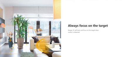 IMOU Ranger 2C 2MP – Caméra de Surveillance WiFi Intérieure à 360° | Babyphone | Détection Humaine | Audio Bidirectionnel | Vision Nocturne Ma boutique