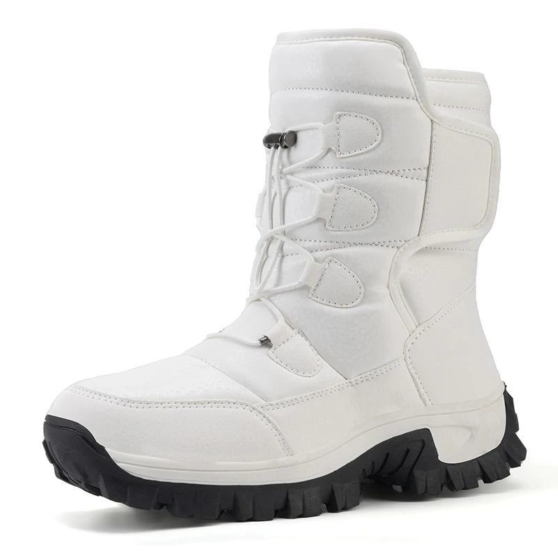 Bottines d’hiver femme fourrées à fermeture autoagrippante
