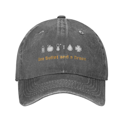 Casquette Baseball DayZ « One Bullet and a Dream » – Snapback Coton Unisexe | Protection Solaire Outdoor | Cadeau Gamer