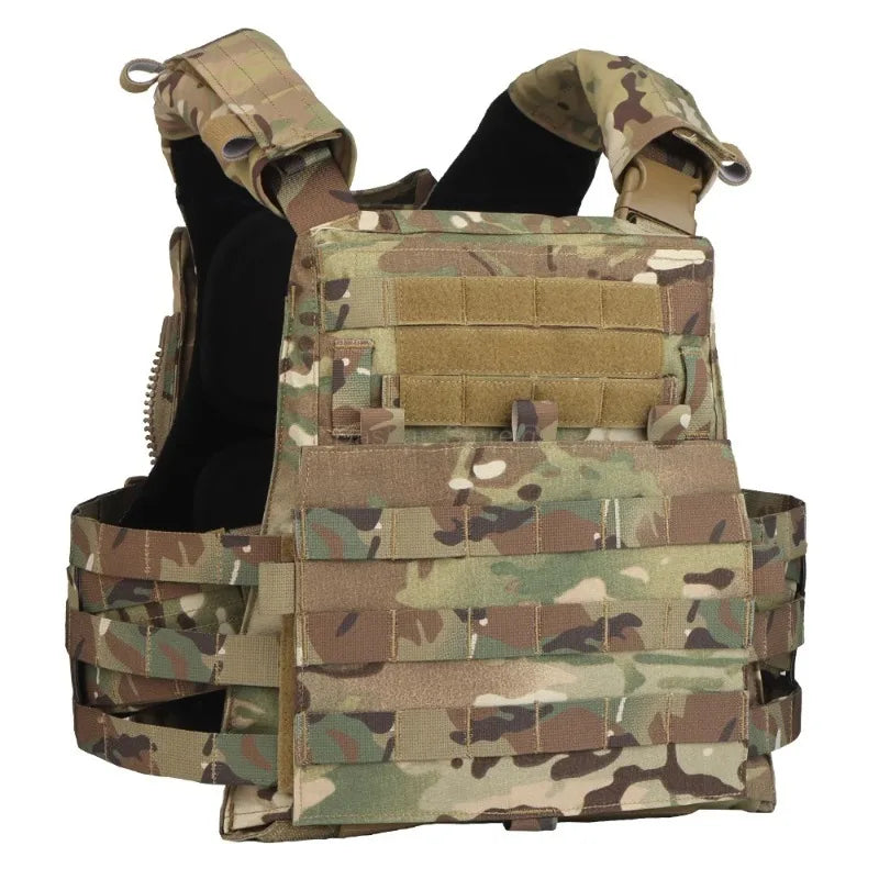 Gilet Tactique AVS MBAV Plate Carrier – Gilet Modulaire Adaptatif à Libération Rapide, Confortable, avec Système MOLLE – Airsoft, Entraînement, Chasse et Combat BLACKBEARD OUTDOOR INDUSTRIES