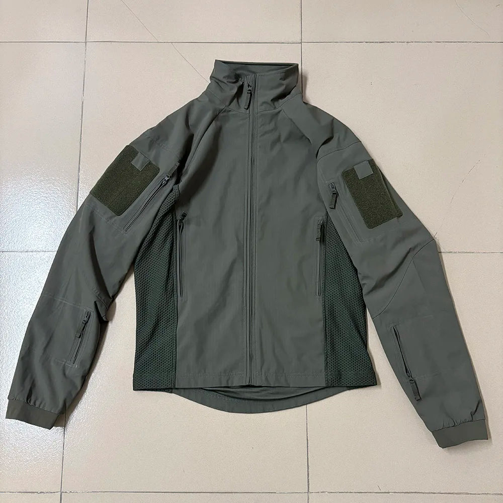 Veste Softshell Tactique Camouflage Delta - Imperméable et Respirante