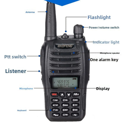 Talkie-Walkie Baofeng BF-UVB6 Dual Band VHF/UHF 5W – Étanche IP67, Portée 10 km