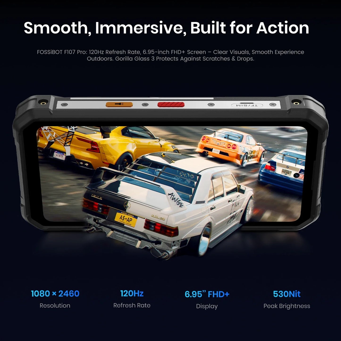 Smartphone Incassable Fossibot F107 Pro 28000mAh Vision Nocturne 5G