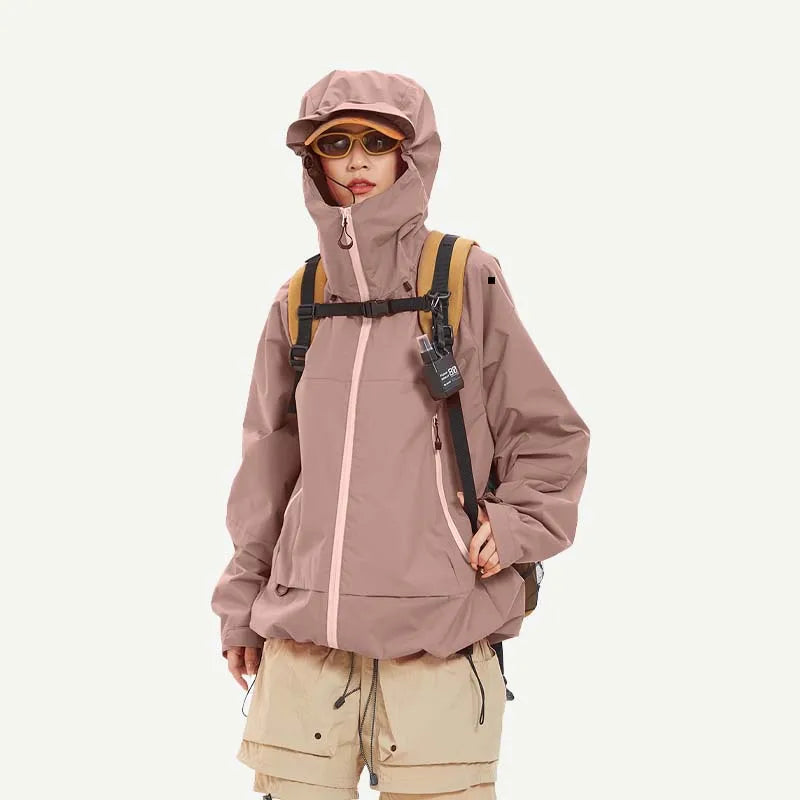 Veste de Randonnée Imperméable et Coupe-Vent Unisexe avec Capuche – Veste de Sport Haute Qualité pour Randonnée, Course et Escalade - BLACKBEARD OUTDOOR INDUSTRIES