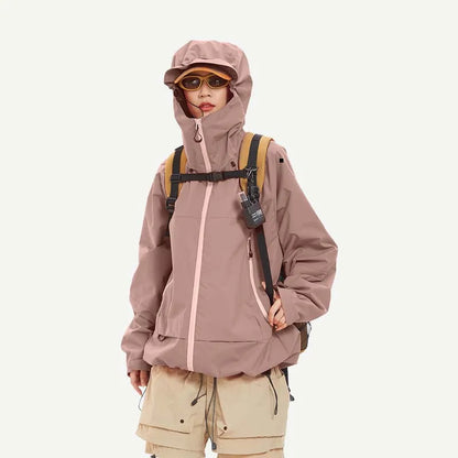 Veste de Randonnée Imperméable et Coupe-Vent Unisexe avec Capuche – Veste de Sport Haute Qualité pour Randonnée, Course et Escalade - BLACKBEARD OUTDOOR INDUSTRIES