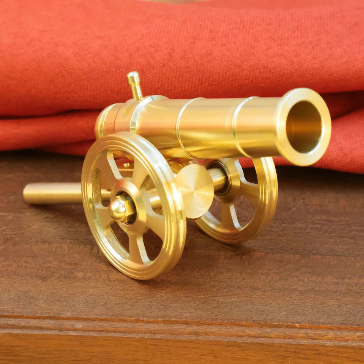Mini Canon Napoléon – Modèle Réduit Militaire en Métal, Figurine de Collection 14x7 cm