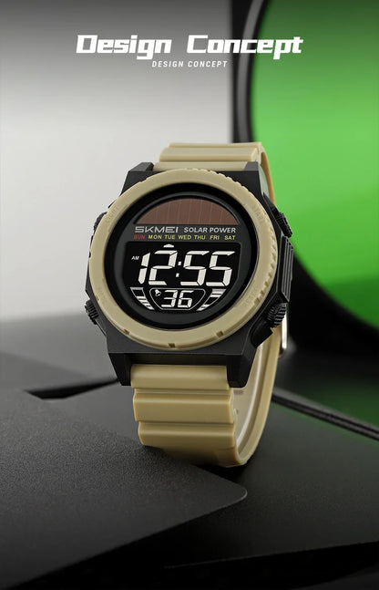 Montre Digitale Sportive Homme SKMEI 2358 – Énergie Solaire, Étanche 5Bar, Chronographe - BLACKBEARD OUTDOOR INDUSTRIES