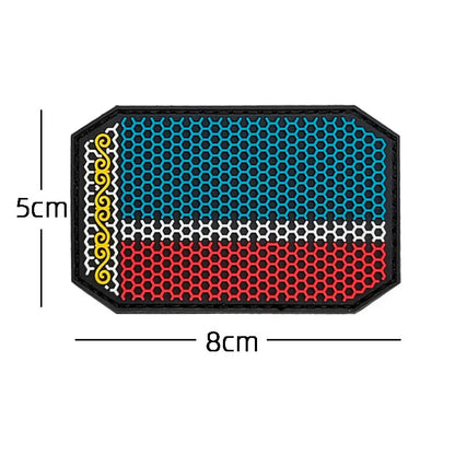 Patch PVC 3D Tactique Russe & Tchétchène – Hook & Loop | 8×5 cm | 9 Designs | Insigne Morale - BLACKBEARD OUTDOOR INDUSTRIES
