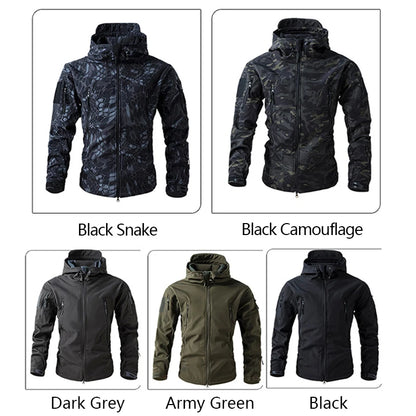 Veste Tactique Soft Shell Homme – Imperméable, Polaire, Camouflage | Chasse & Outdoor