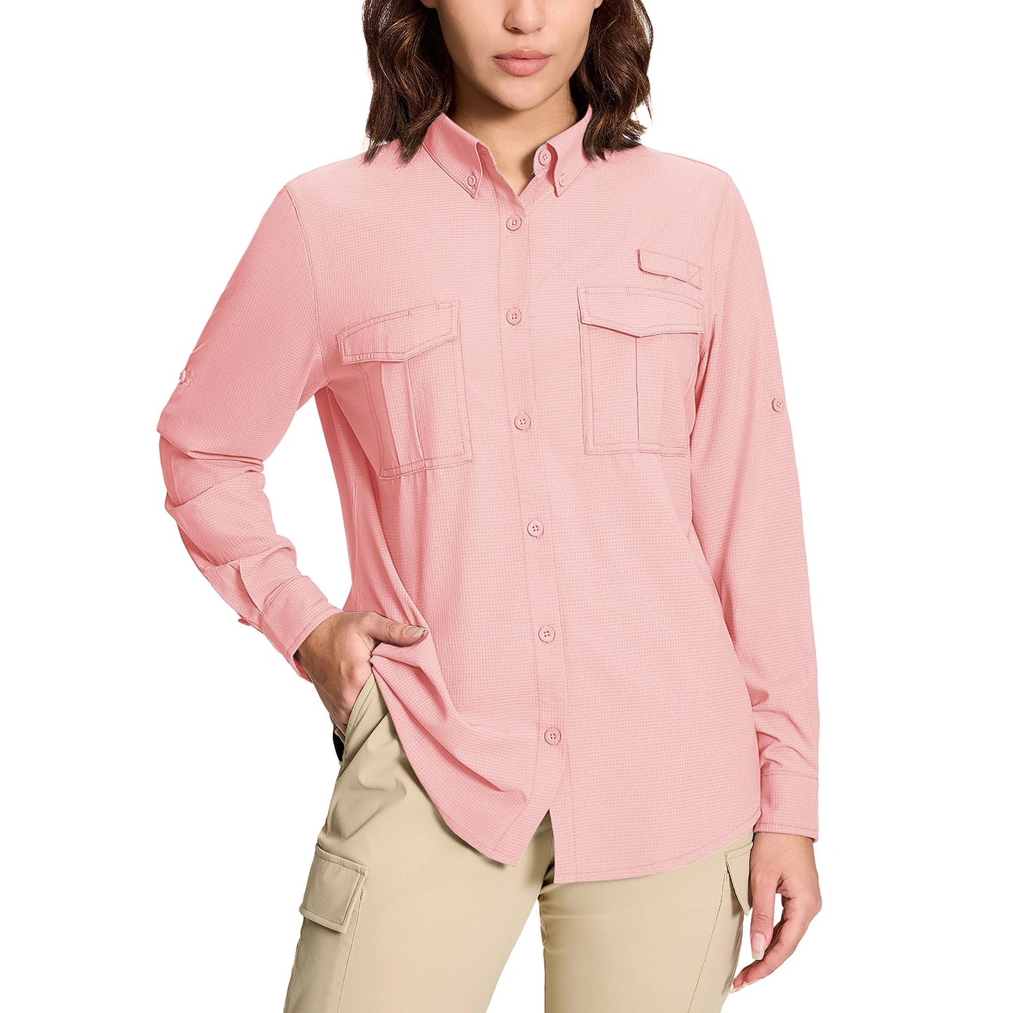 Chemise Femme de Randonnée KEFITEVD – Séchage Rapide, Respirante & Anti-UV – Manches Longues Modulables - BLACKBEARD OUTDOOR INDUSTRIES