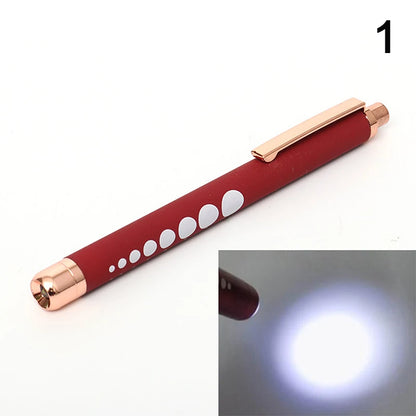 Stylo-Lampe Médical LED – Lampe de Poche Mini Infirmier & Médecin Lumière Blanche/Jaune