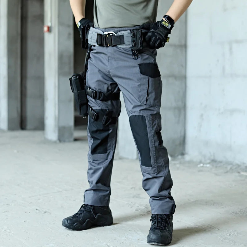 Pantalon Cargo Homme Tactique Résistant – Multi-Poches, Style Militaire, Printemps/Automne - BLACKBEARD OUTDOOR INDUSTRIES