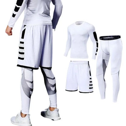 Ensemble sport homme compression, 2, 3 ou 5 pièces