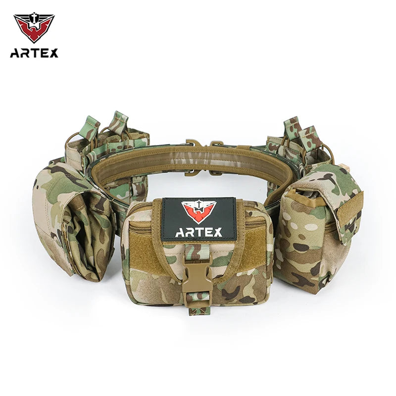 Ceinture Tactique ARTEX 7-en-1 MOLLE 1000D Nylon – Kit Complet Airsoft & Duty