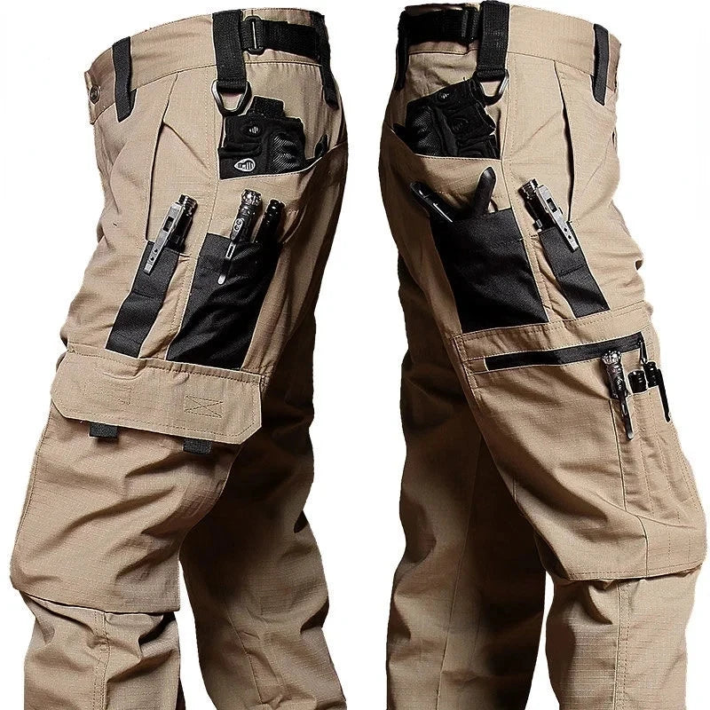 Pantalon Cargo Homme Résistant à l'Usure — Multi-poches, Coupe Droite, Style Tactique et Décontracté - BLACKBEARD OUTDOOR INDUSTRIES