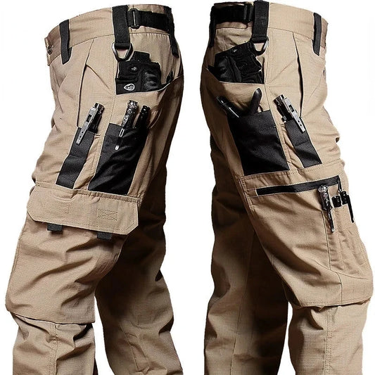 Pantalon Cargo Homme Résistant à l'Usure — Multi-poches, Coupe Droite, Style Tactique et Décontracté - BLACKBEARD OUTDOOR INDUSTRIES