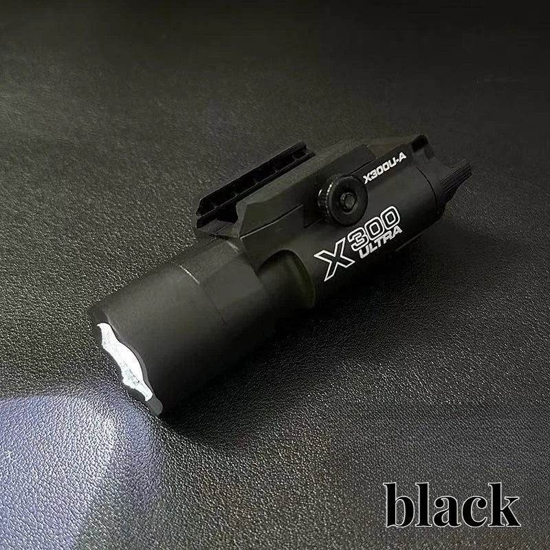 Lampe Tactique LED Rail 20mm – Stroboscope Nylon Type X300 | Airsoft & Chasse