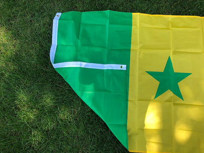 Drapeau du Sénégal 90x150 cm – Bannière en Polyester pour Décoration (Intérieur et Extérieur) BLACKBEARD OUTDOOR INDUSTRIES