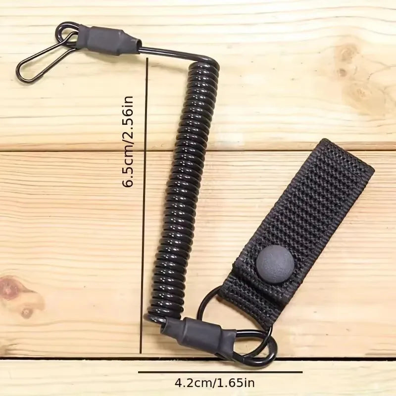 Longe Tactique Élastique Anti-Perte Nylon – Crochet Métal | Ceinture, Gilet, Lampe, Clés | 8 Coloris - BLACKBEARD OUTDOOR INDUSTRIES
