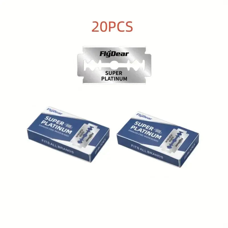 Outil professionnel de barbier – Lames de rasoir double tranchant classiques en acier inoxydable Ma boutique