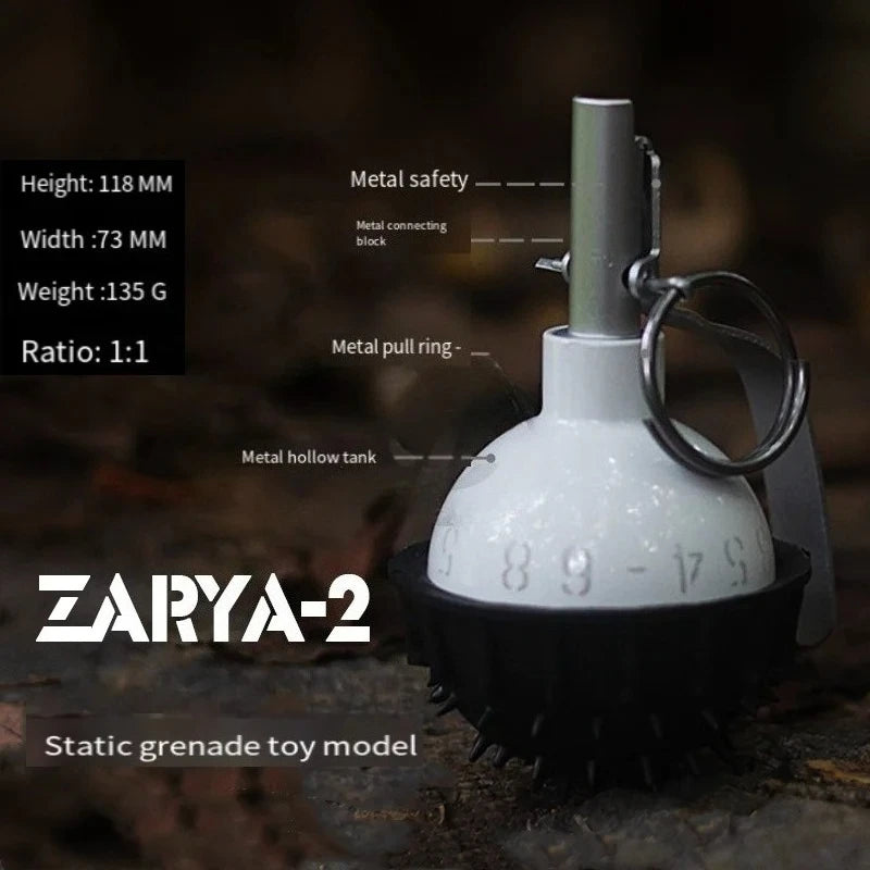 Maquette de grenade Zarya-2 en métal, statique 1:1