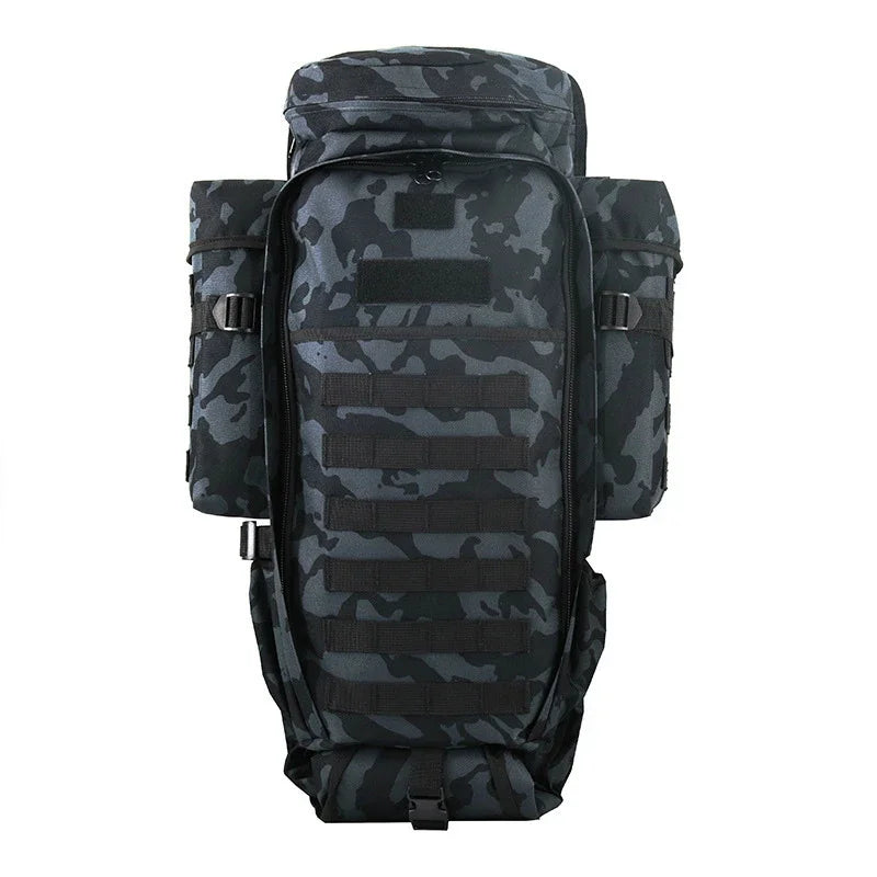 Sac à Dos Tactique WOLF ENEMY 911 MOLLE 60-70L – Double Compartiment Fusil, Nylon Imperméable | Chasse, Randonnée, Militaire | 9 Coloris