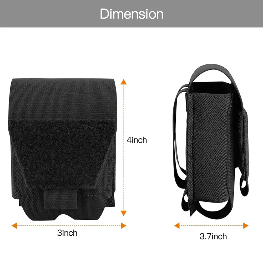 Porte-menottes MOLLE en nylon 500D, ouverture rapide, noir, sable ou vert