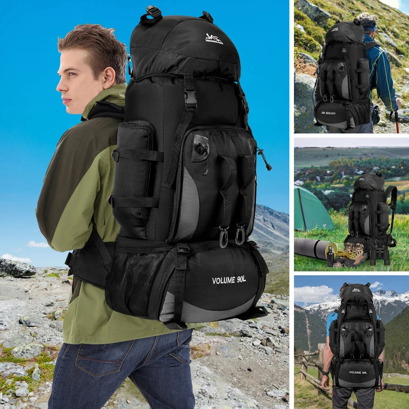 Sac à Dos de Randonnée Étanche 90L – Grand Volume pour Camping, Trekking, Voyage - BLACKBEARD OUTDOOR INDUSTRIES