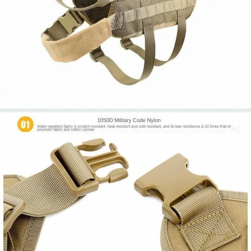 Gilet Tactique pour Chien – Harnais de Poitrine Robuste et Confortable Ma boutique