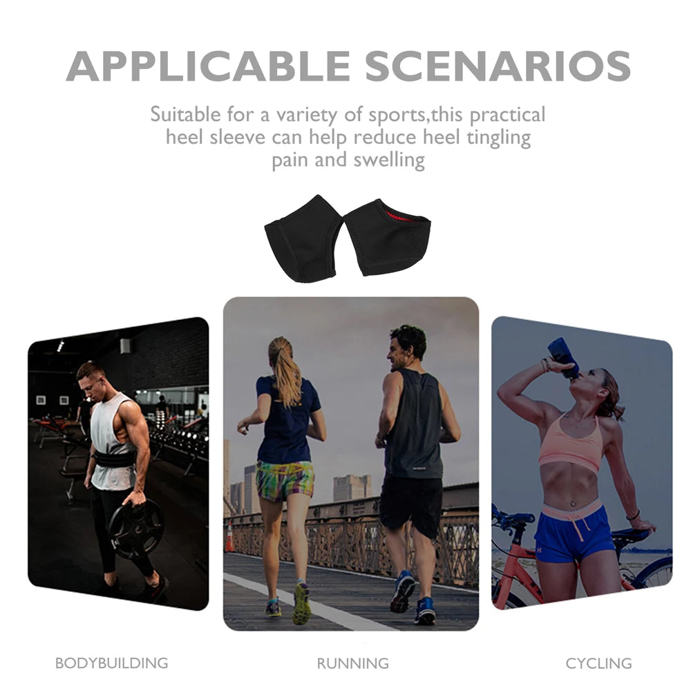 Protecteurs de Talons Plantaires pour Soulagement de la Douleur - 1 Paire (Coussins de Talon en Nylon) - BLACKBEARD OUTDOOR INDUSTRIES