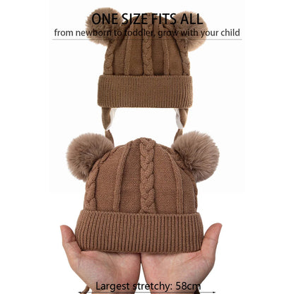 bonnet tricoté ours pour enfant 0/3ans Ma boutique