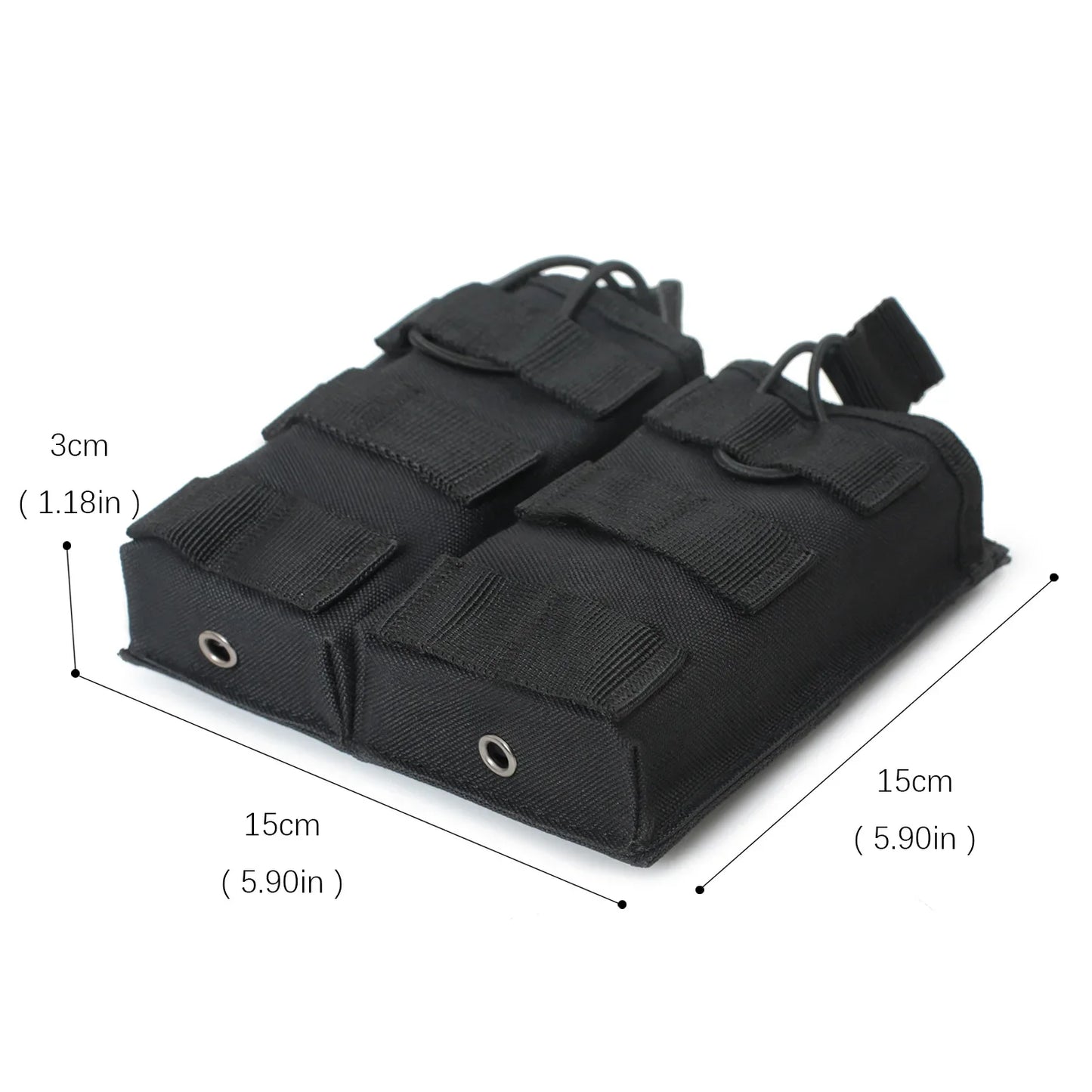 Poche Tactique MOLLE – Porte-Chargeur Simple, Double ou Triple – Compatible M4/M16/AR15 - BLACKBEARD OUTDOOR INDUSTRIES