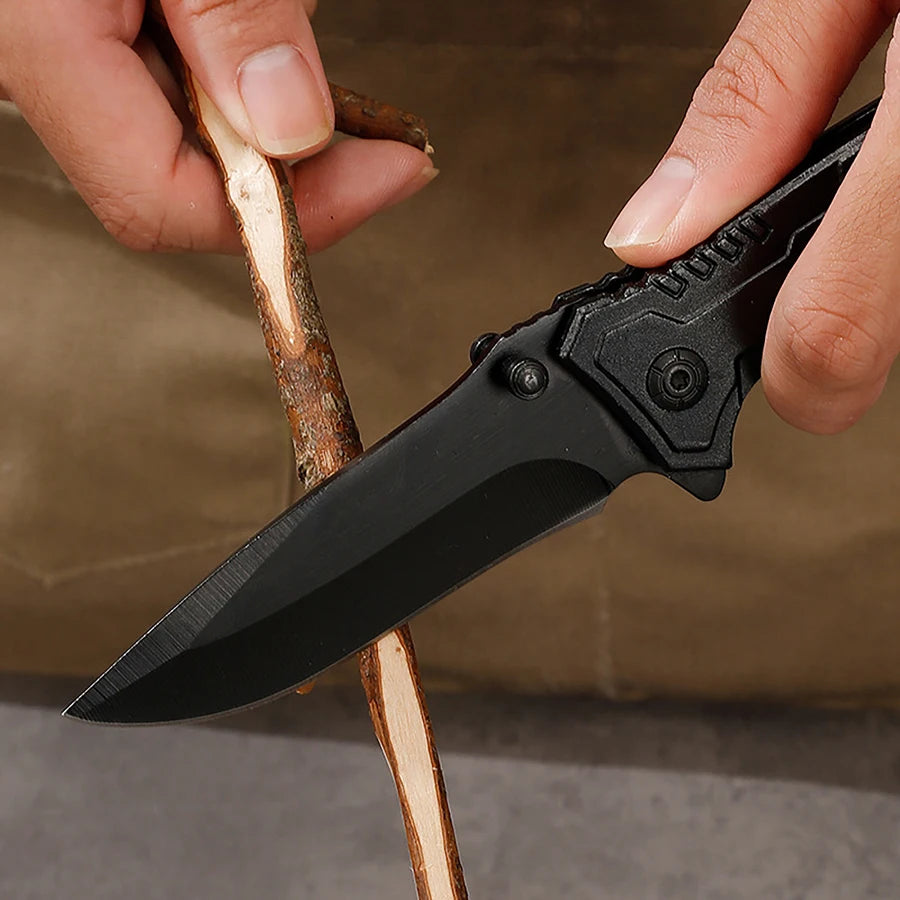 Multi functional outdoor camping knife with safety lock, foldable blade and sharp pocket tactical knife, suitable for fishing BLACKBEARD OUTDOOR INDUSTRIES