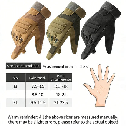 Gants moto tactiques imperméables avec écran tactile