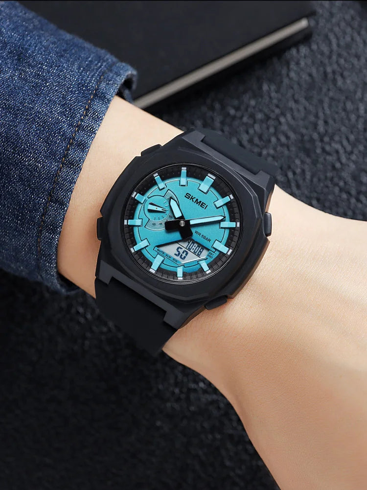 Montre de Sport SKMEI 2091 pour Homme – Montre Numérique Militaire Résistante à l'Eau avec Fonction Compte à Rebours et Date - BLACKBEARD OUTDOOR INDUSTRIES