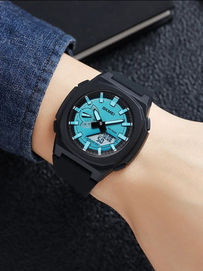 Montre de Sport SKMEI 2091 pour Homme – Montre Numérique Militaire Résistante à l'Eau avec Fonction Compte à Rebours et Date - BLACKBEARD OUTDOOR INDUSTRIES