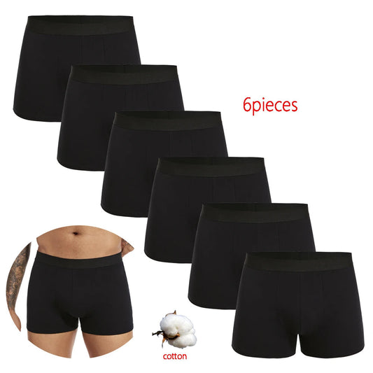 Pack de 6 Boxers Noirs pour Hommes - Sous-vêtements Doux et Respirants BLACKBEARD OUTDOOR INDUSTRIES